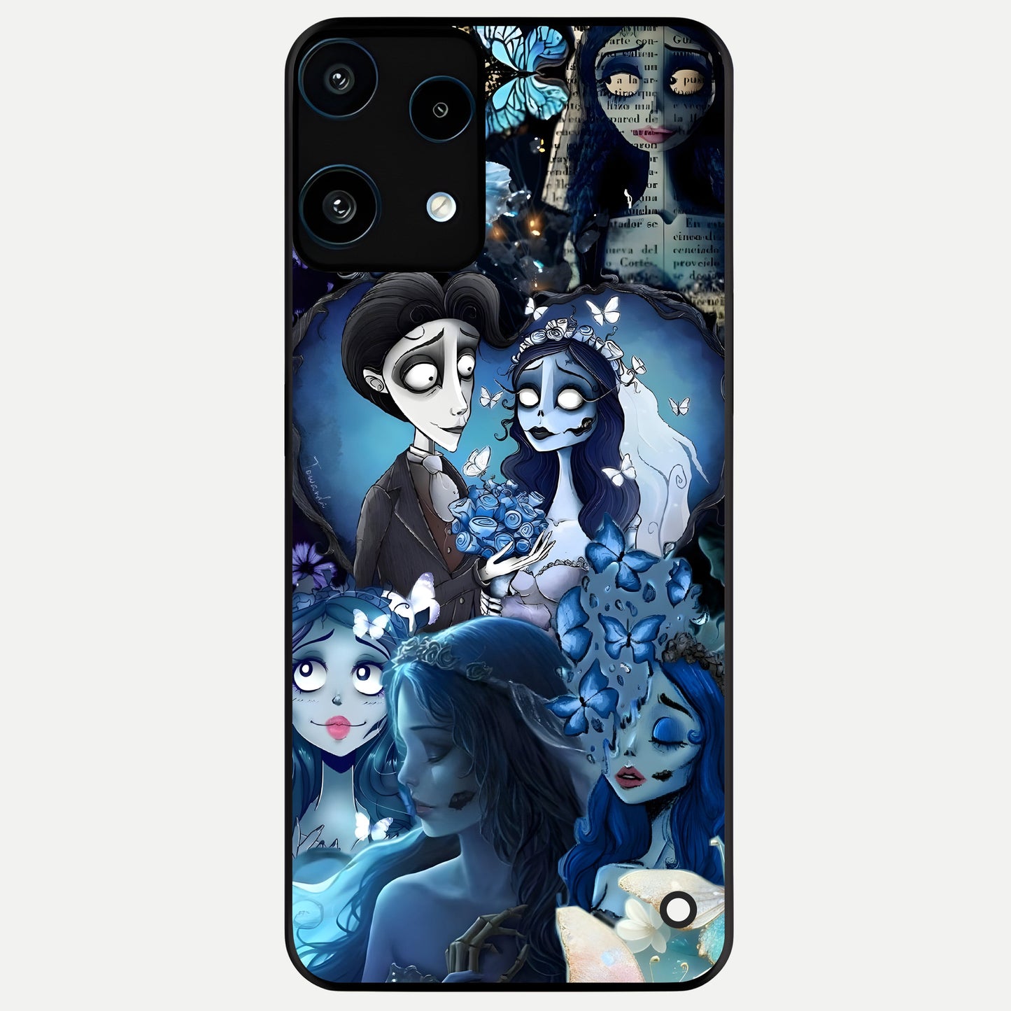  Butterfly Ghost Soul Glass Case For Nothing Phone 3A Lite back cover – full design glossy printed glass finish