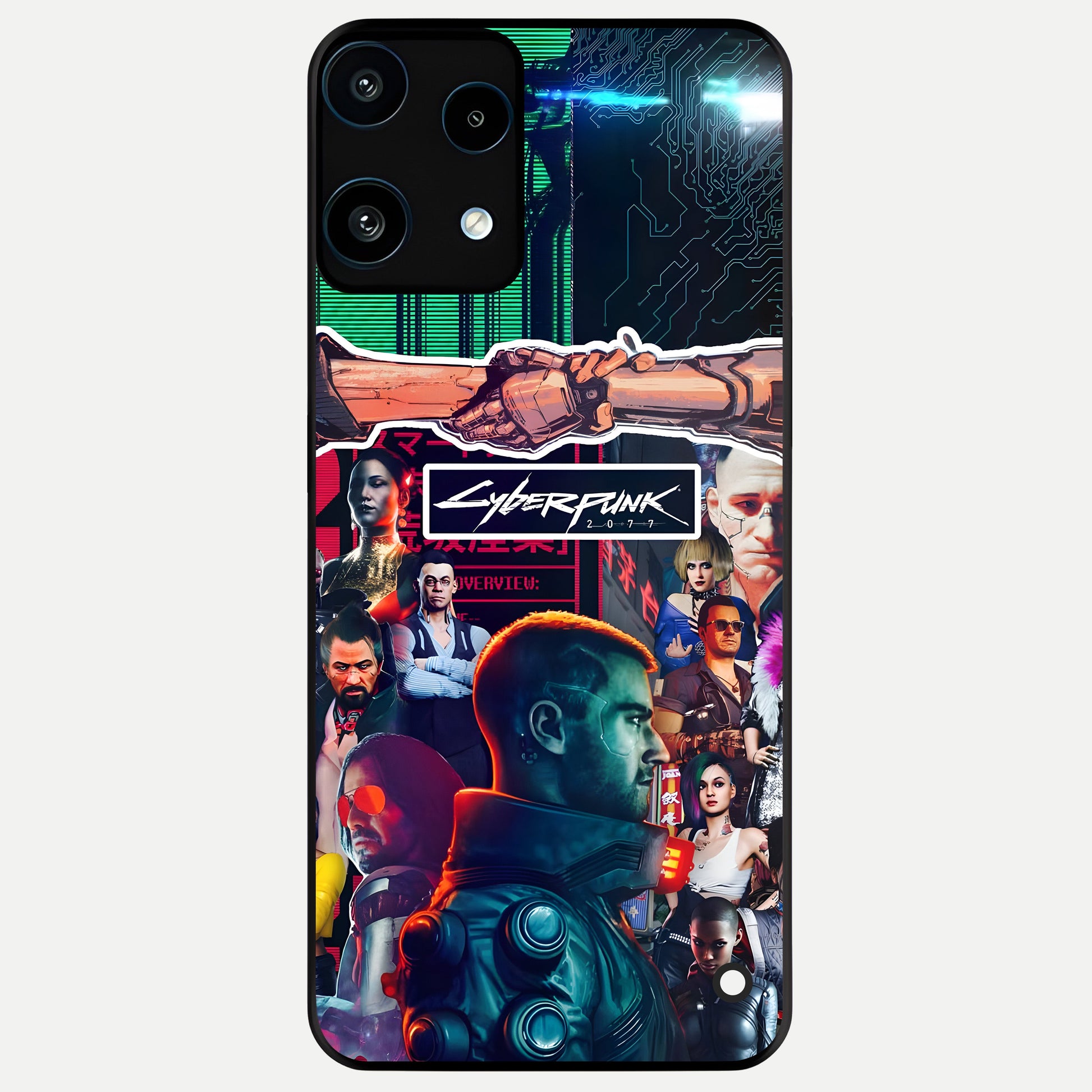  CYBERPUNK Legacy Glass Case For Nothing Phone 3A Lite back cover – full design glossy printed glass finish