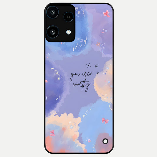  Celestial Cloud Magic Glass Case For Nothing Phone 3A Lite back cover – full design glossy printed glass finish
