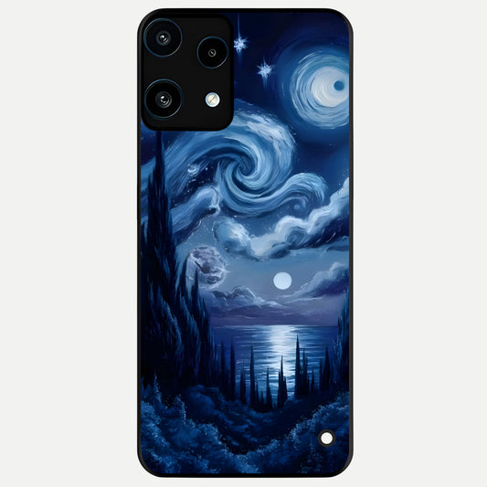  Celestial Dream Van Gogh Glass Case For Nothing Phone 3A Lite back cover – full design glossy printed glass finish