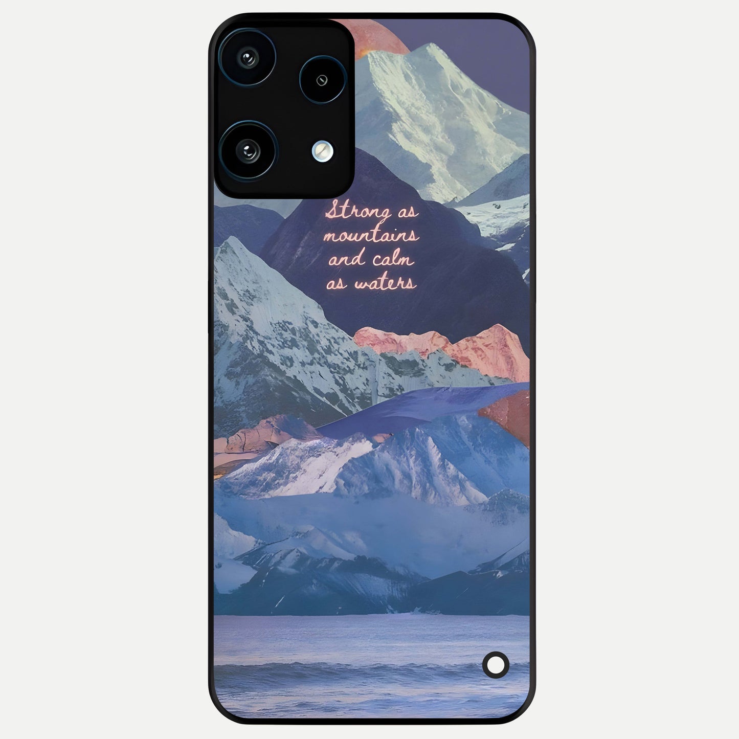  Celestial Mountain Calm Glass Case For Nothing Phone 3A Lite back cover – full design glossy printed glass finish