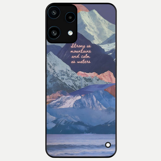  Celestial Mountain Calm Glass Case For Nothing Phone 3A Lite back cover – full design glossy printed glass finish
