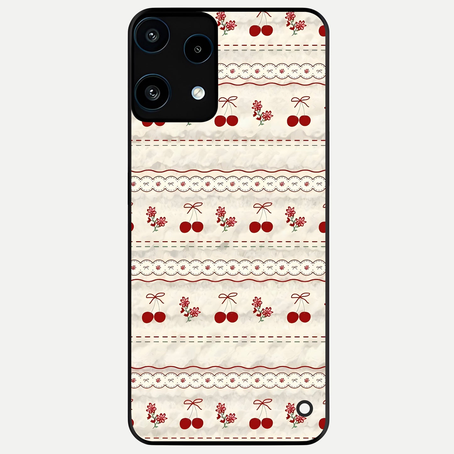  Cherry Bloom Charm Glass Case For Nothing Phone 3A Lite back cover – full design glossy printed glass finish