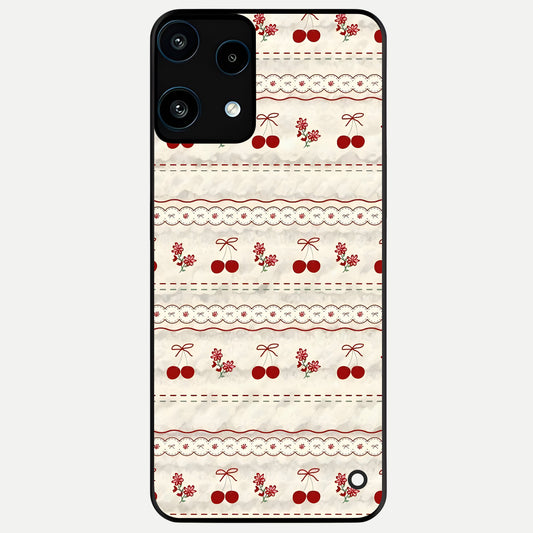  Cherry Bloom Charm Glass Case For Nothing Phone 3A Lite back cover – full design glossy printed glass finish