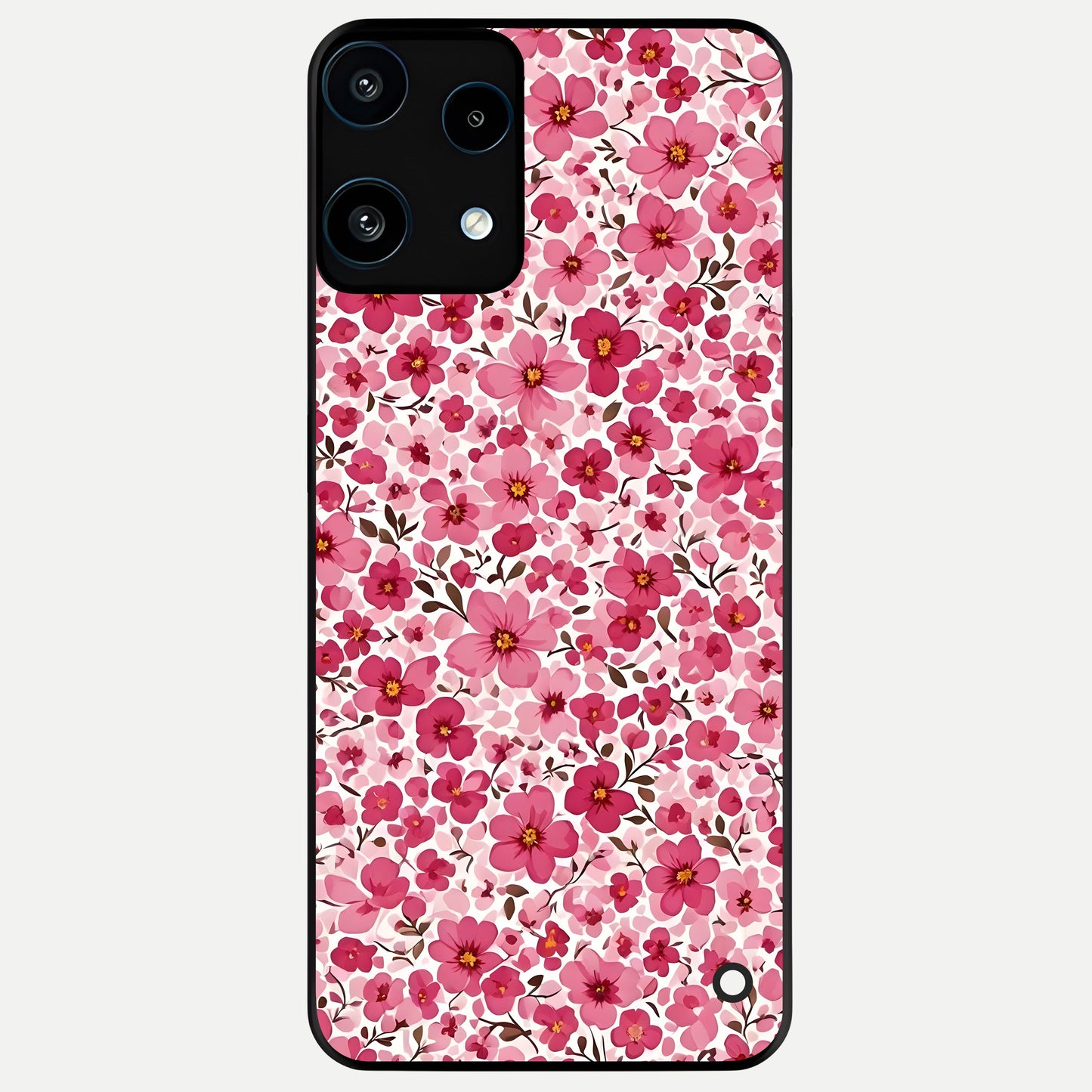  Cherry Blossom Charm Glass Case For Nothing Phone 3A Lite back cover – full design glossy printed glass finish