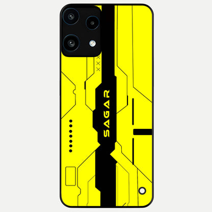  Circuit CYBERPUNK Custom Name Glass Case For Nothing Phone 3A Lite back cover – full design glossy printed glass finish