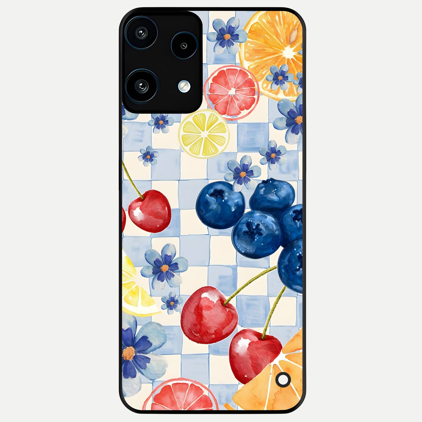  Citrus Bloom Joy Glass Case For Nothing Phone 3A Lite back cover – full design glossy printed glass finish