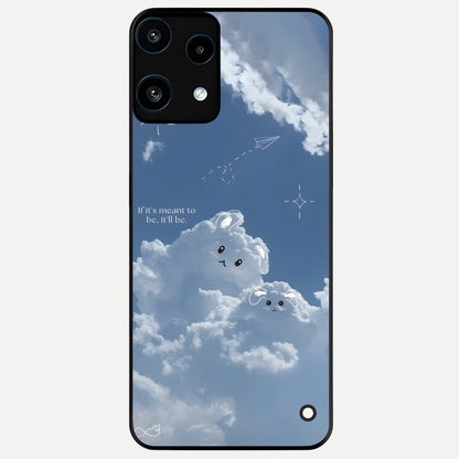  Cloud Bunny Dreams Glass Case For Nothing Phone 3A Lite back cover – full design glossy printed glass finish