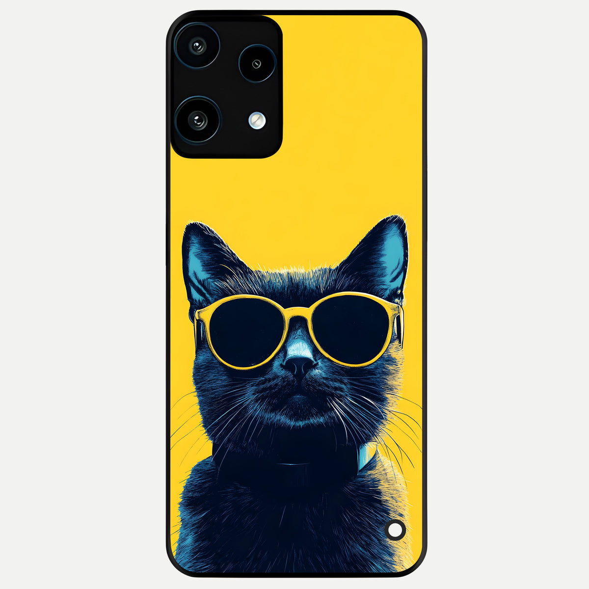  Cool Cat Vibes Glass Case For Nothing Phone 3A Lite back cover – full design glossy printed glass finish