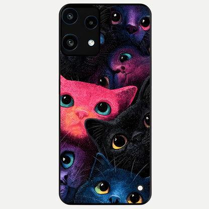 Cosmic Cats Dreams Glass Case For Nothing Phone 3A Lite back cover – full design glossy printed glass finish