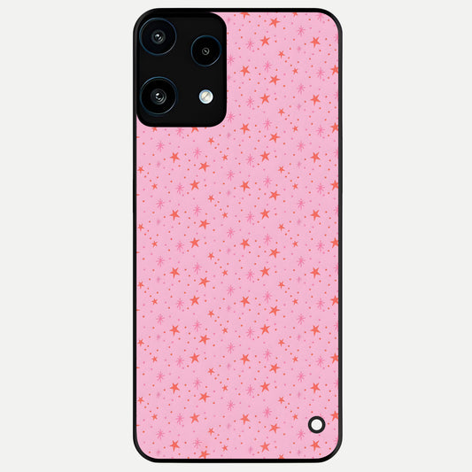  Cosmic Pink Sparkle Glass Case For Nothing Phone 3A Lite back cover – full design glossy printed glass finish