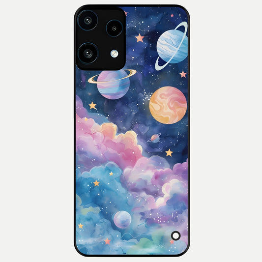  Cosmic Planet Dreams Glass Case For Nothing Phone 3A Lite back cover – full design glossy printed glass finish