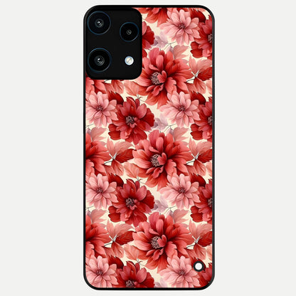  Crimson Love Petals Glass Case For Nothing Phone 3A Lite back cover – full design glossy printed glass finish