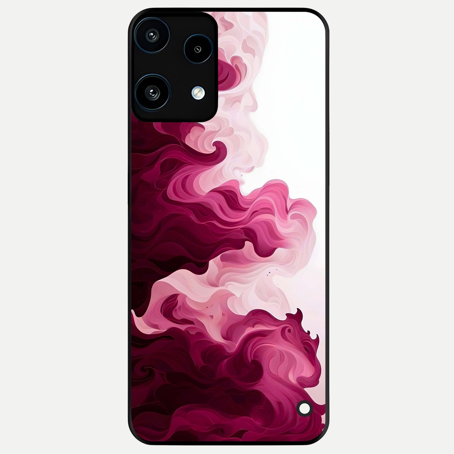  Crimson Wave Flow Glass Case For Nothing Phone 3A Lite back cover – full design glossy printed glass finish