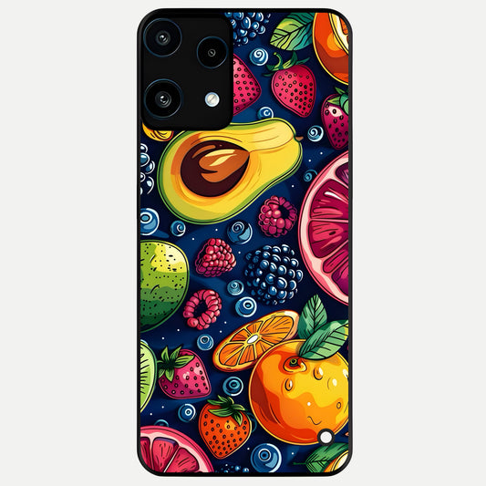 Cute Fruits Art Glass Case For Nothing Phone 3A Lite back cover – full design glossy printed glass finish