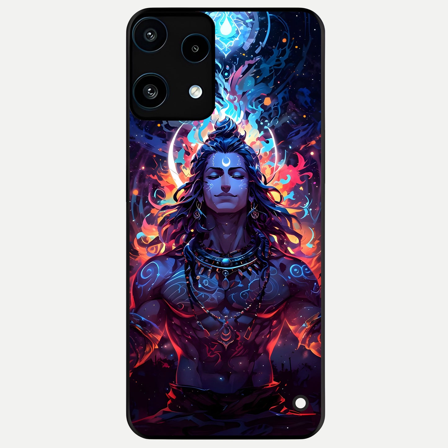  Divine Fire Shiv Glass Case For Nothing Phone 3A Lite back cover – full design glossy printed glass finish