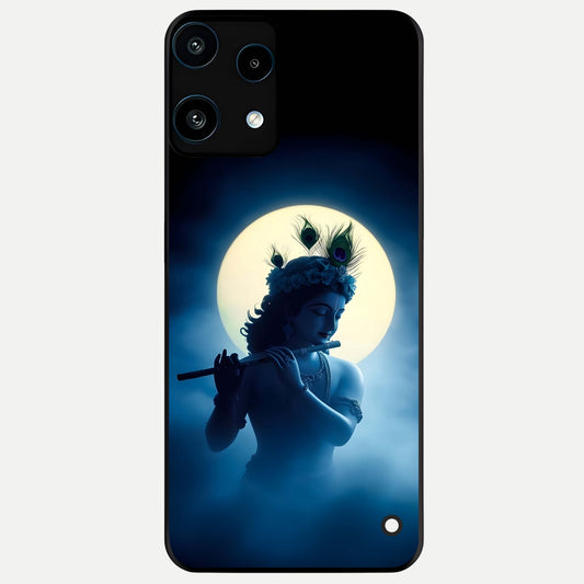  Divine Moon Flute Glass Case For Nothing Phone 3A Lite back cover – full design glossy printed glass finish
