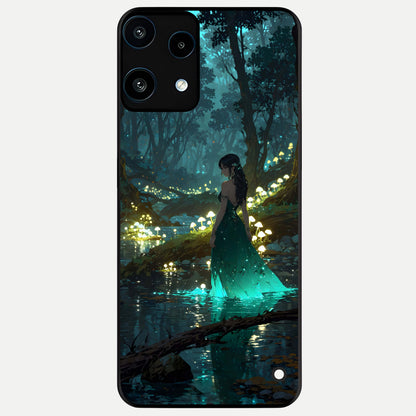  Enchanted Forest Glow Glass Case For Nothing Phone 3A Lite back cover – full design glossy printed glass finish