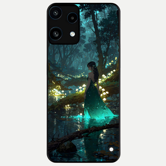  Enchanted Forest Glow Glass Case For Nothing Phone 3A Lite back cover – full design glossy printed glass finish