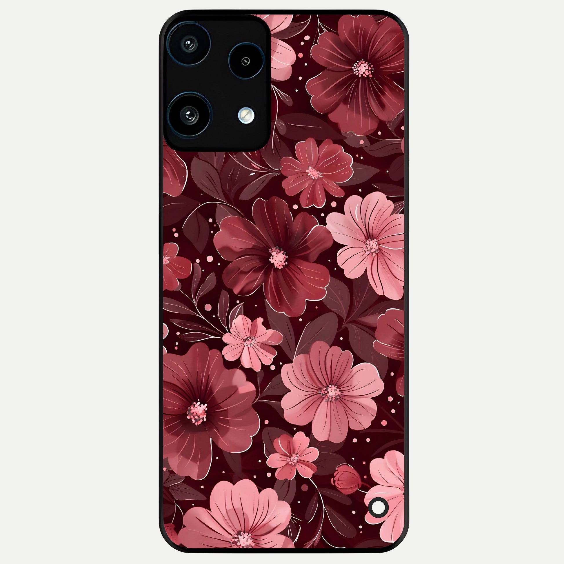  Flower Blush Bloom Glass Case For Nothing Phone 3A Lite back cover – full design glossy printed glass finish