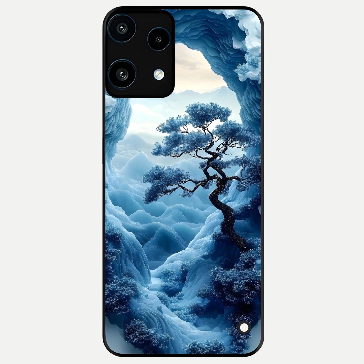  Frozen Serenity Gate Glass Case For Nothing Phone 3A Lite back cover – full design glossy printed glass finish
