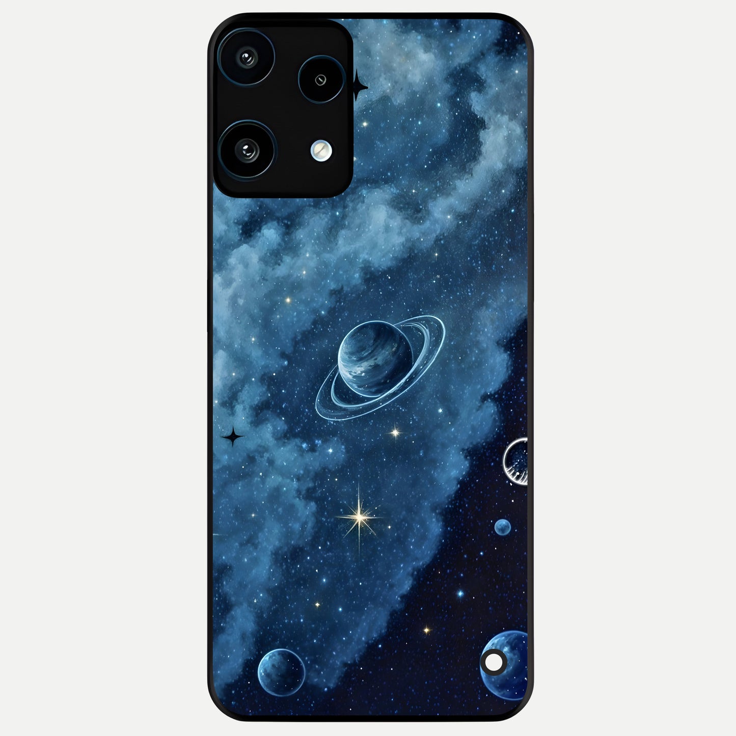  Galaxy Dream Space Glass Case For Nothing Phone 3A Lite back cover – full design glossy printed glass finish