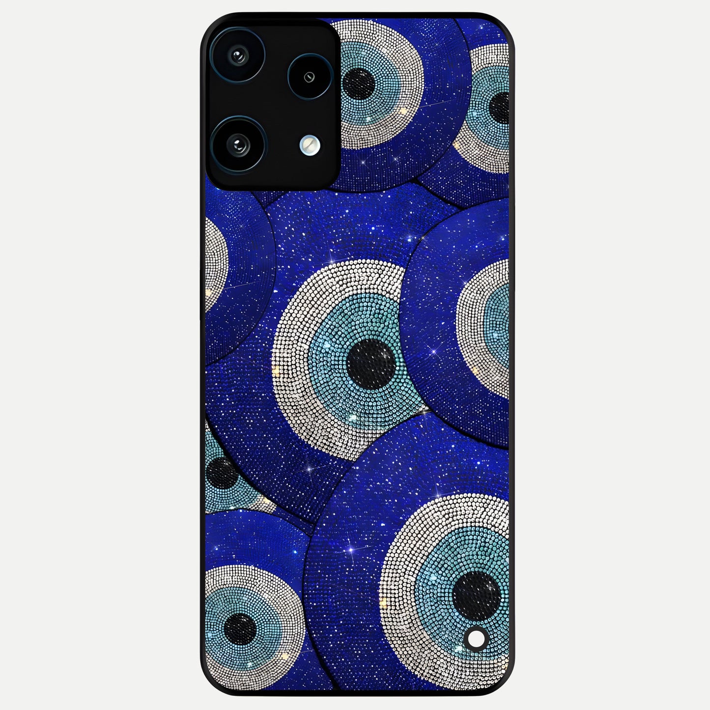  Galaxy Eye Flow Glass Case For Nothing Phone 3A Lite back cover – full design glossy printed glass finish