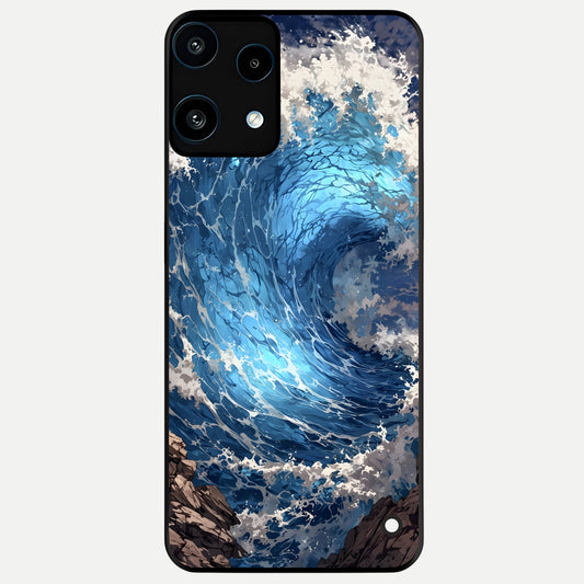  Giant Ocean Wave Glass Case For Nothing Phone 3A Lite back cover – full design glossy printed glass finish