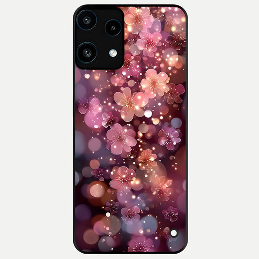  Glowing Petal Bliss Glass Case For Nothing Phone 3A Lite back cover – full design glossy printed glass finish