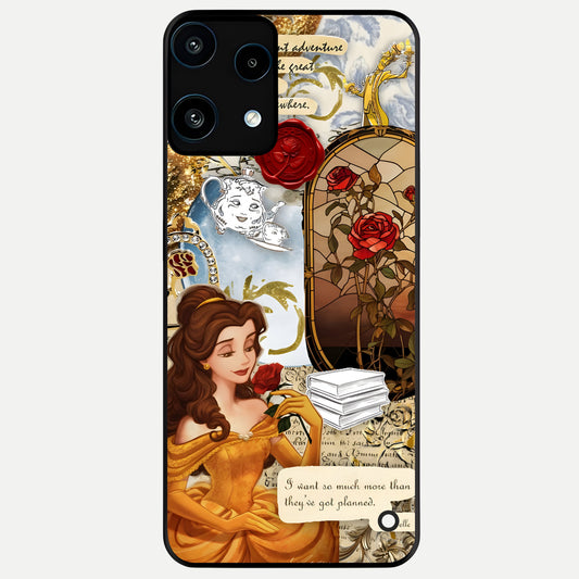  Golden Dream Belle Glass Case For Nothing Phone 3A Lite back cover – full design glossy printed glass finish