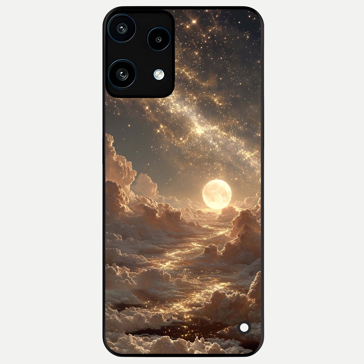  Golden Sky Dream Glass Case For Nothing Phone 3A Lite back cover – full design glossy printed glass finish