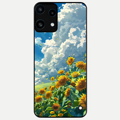  Golden Sun Glory Glass Case For Nothing Phone 3A Lite back cover – full design glossy printed glass finish