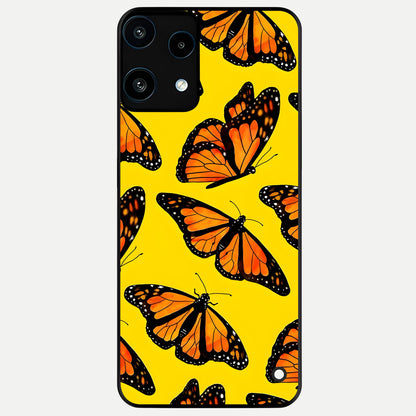  Golden Wing Flight Glass Case For Nothing Phone 3A Lite back cover – full design glossy printed glass finish
