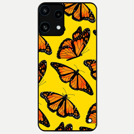  Golden Wing Flight Glass Case For Nothing Phone 3A Lite back cover – full design glossy printed glass finish