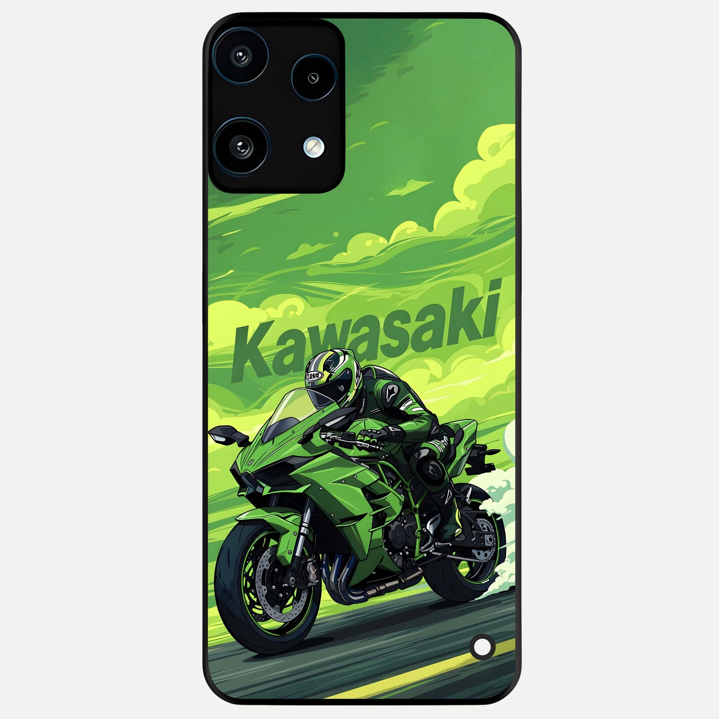  Greenery Sky Glass Case For Nothing Phone 3A Lite back cover – full design glossy printed glass finish