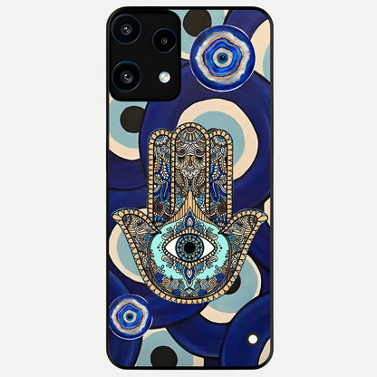  Hamsa Divine Guard Glass Case For Nothing Phone 3A Lite back cover – full design glossy printed glass finish