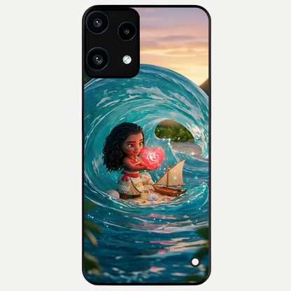  Heart of Ocean Glass Case For Nothing Phone 3A Lite back cover – full design glossy printed glass finish
