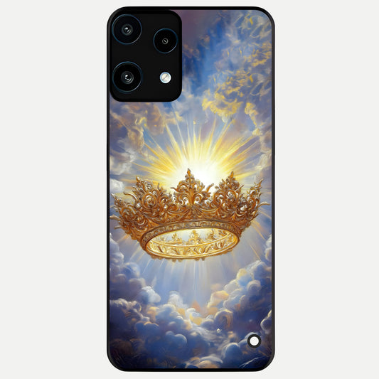  Heavenly Crown Light Glass Case For Nothing Phone 3A Lite back cover – full design glossy printed glass finish