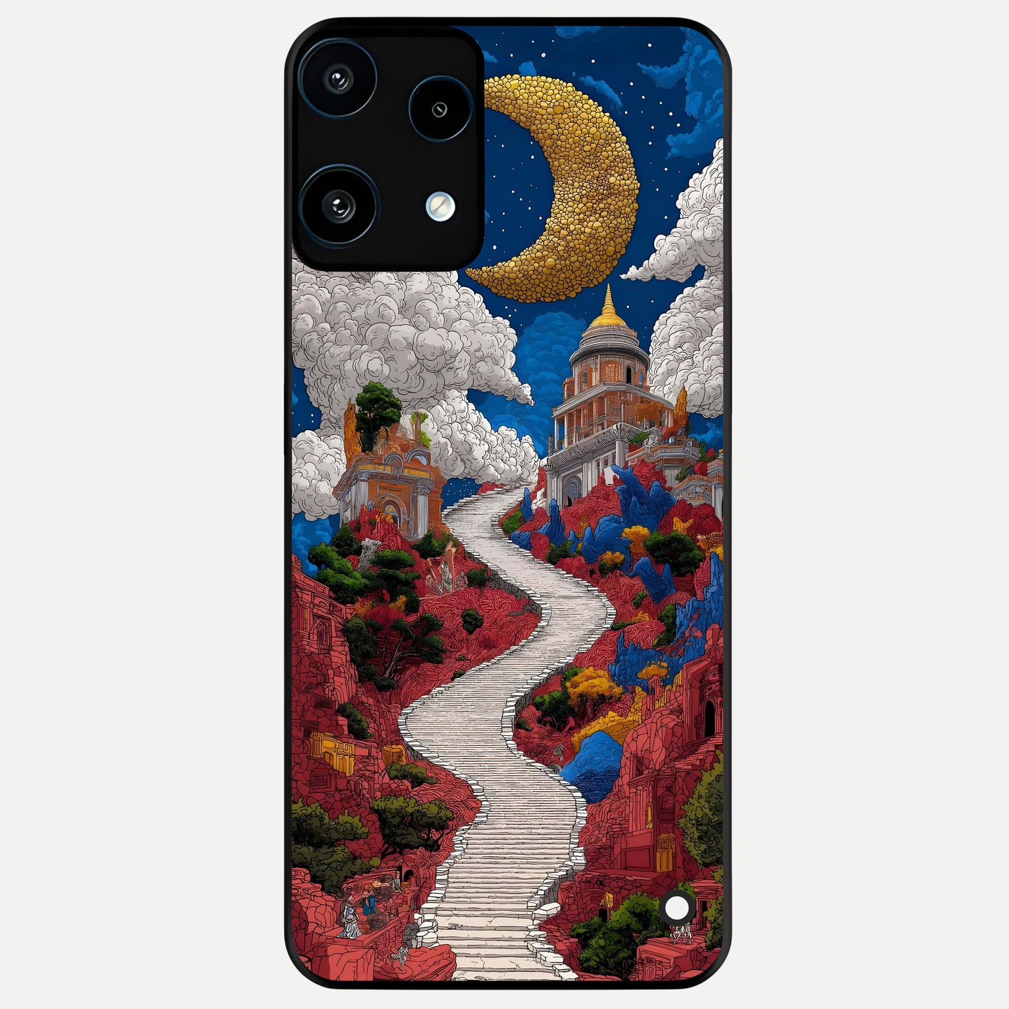  Heavenly Moon Path Glass Case For Nothing Phone 3A Lite back cover – full design glossy printed glass finish