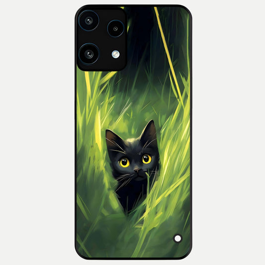  Hidden Cat Whisper Glass Case For Nothing Phone 3A Lite back cover – full design glossy printed glass finish