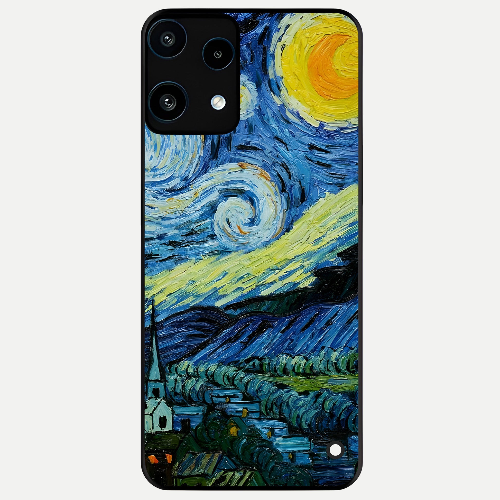  Inspired Van Gogh Art Glass Case For Nothing Phone 3A Lite back cover – full design glossy printed glass finish