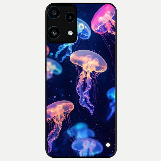  Jellyfish Pattern Glass Case For Nothing Phone 3A Lite back cover – full design glossy printed glass finish