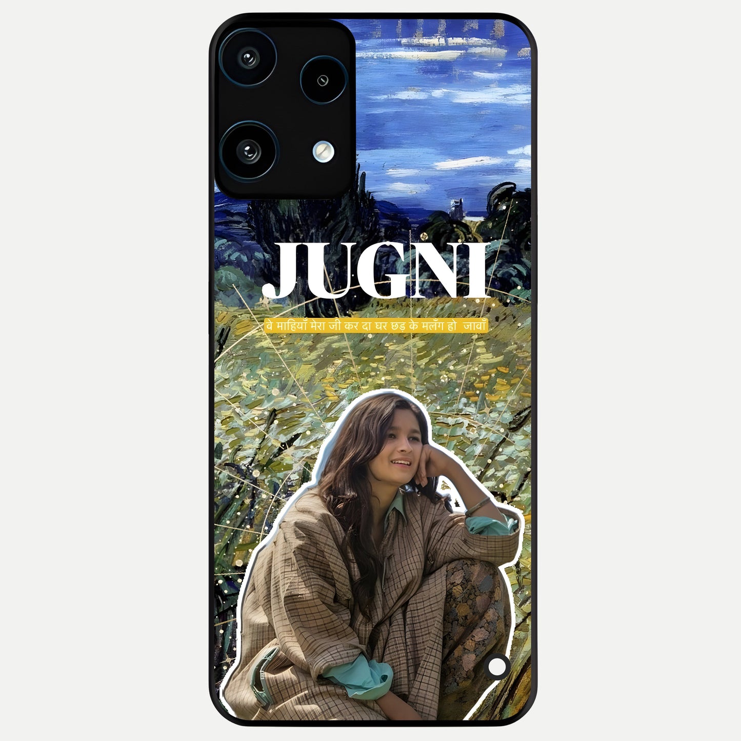  Jugni Soul Vibes Glass Case For Nothing Phone 3A Lite back cover – full design glossy printed glass finish