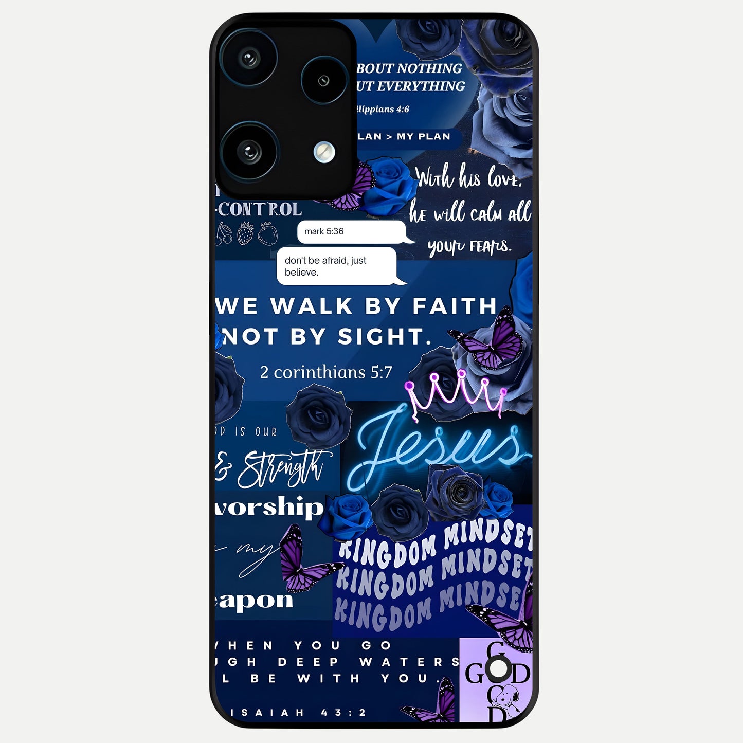  Kingdom Faith Glow Glass Case For Nothing Phone 3A Lite back cover – full design glossy printed glass finish