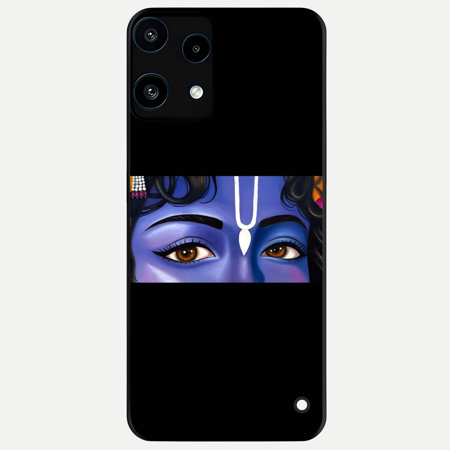  Krishna Eye Glass Case For Nothing Phone 3A Lite back cover – full design glossy printed glass finish