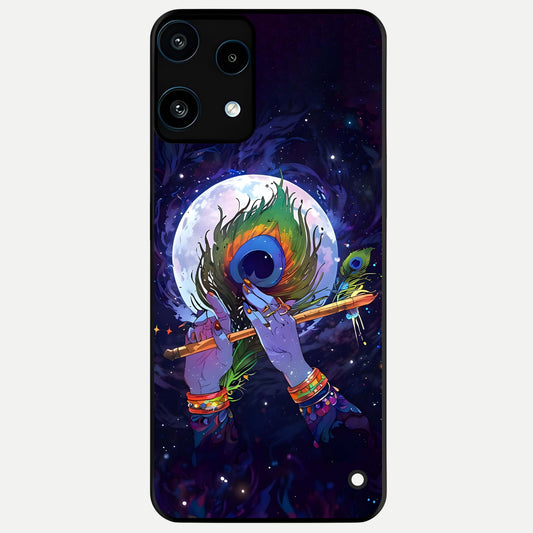  Krishna Hands Art Glass Case For Nothing Phone 3A Lite back cover – full design glossy printed glass finish