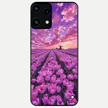  Lavender Dream Skies Glass Case For Nothing Phone 3A Lite back cover – full design glossy printed glass finish