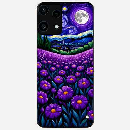  Lavender Moon Field Glass Case For Nothing Phone 3A Lite back cover – full design glossy printed glass finish