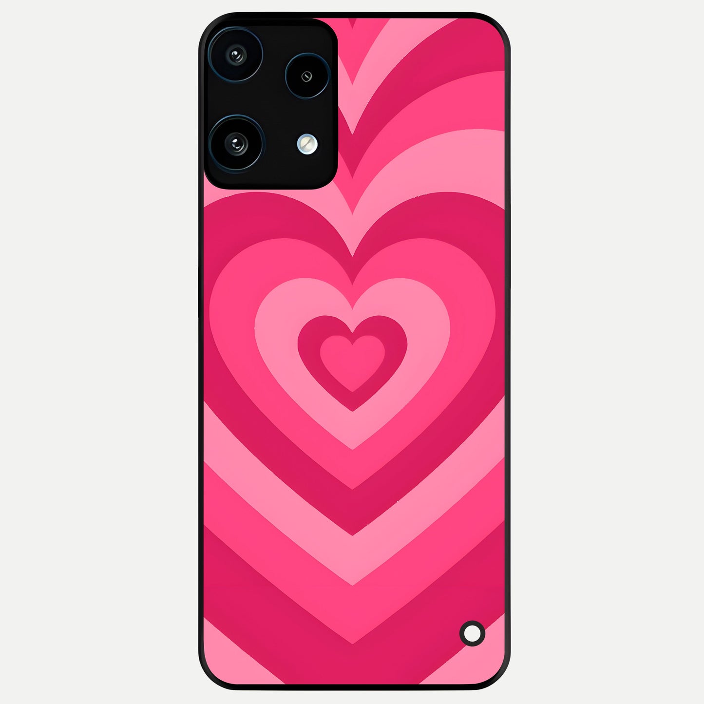  Layered Love Hearts Glass Case For Nothing Phone 3A Lite back cover – full design glossy printed glass finish