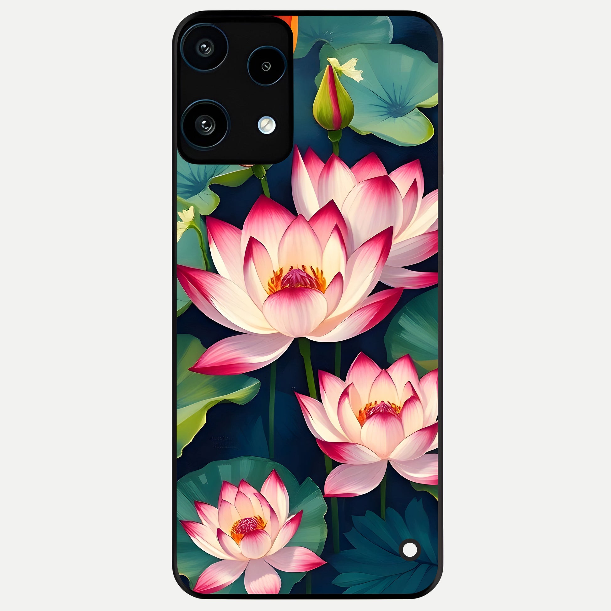  Lotus Dream Serenity Glass Case For Nothing Phone 3A Lite back cover – full design glossy printed glass finish